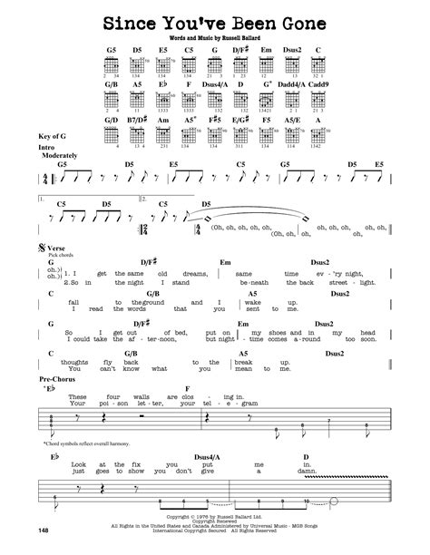 a day to remember chords|since you've been gone tabs.